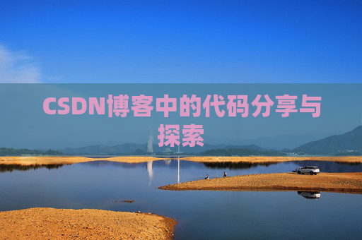 CSDN博客中的代码分享与探索